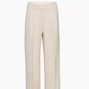 Aritzia Wilfred Effortless Pant Twill Herring/Birch size 0 regular length
